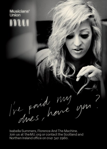 Click to find out more about the Musicians' Union - (Pic: Isabella Summers)