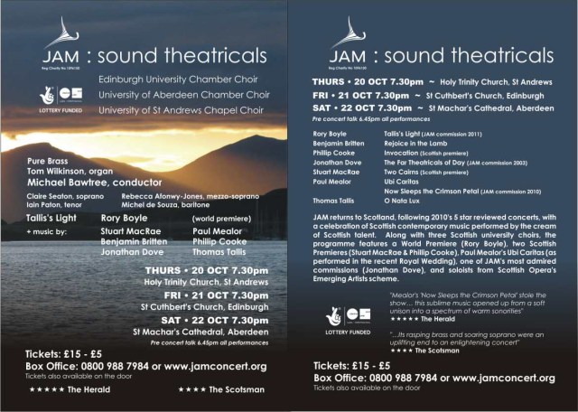 JAM - Sound Theatricals - click for concert details